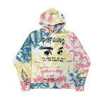 You Have Eyes My Dear Tie-Dye Hoodie // Multicolor (XL)