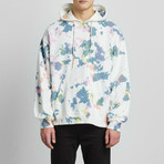 Mixed Dye Ink-Splatter Hoodie // Off-White (XS)