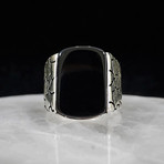Black Desert Onyx Ring // 925 Sterling Silver (8)