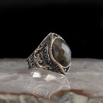 Labradorite Ring // Oxidized 925 Sterling Silver (5)