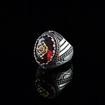 Red Cubic Zirconia Ring // 925 Sterling Silver (6)