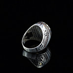 Red Cubic Zirconia Ring // 925 Sterling Silver (5)