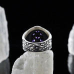 7 Stone Amethyst Ring // 925 Sterling Silver (7)