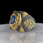 Handmade Blue Topaz Ring // 925 Sterling Silver (7)