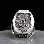 The Bear Ring // Hand Engraved 925 Sterling Silver (5)