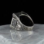 Red Gemstone Ring // 925 Sterling Silver (8)