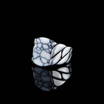 White Turquoise Ring // 925 Sterling Silver (6.5)
