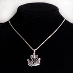 Dell Arte // Viking Ship Amulet Necklace // Silver