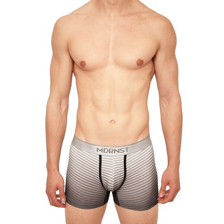 Ombré Stripe Boxer Brief // Dark Gray (S)