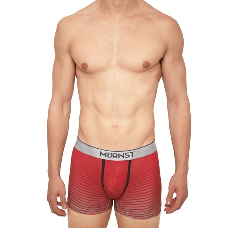 Ombré Stripe Boxer Brief // Red (S)