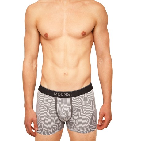 Twist Turn Boxer Brief // Light Gray (S)