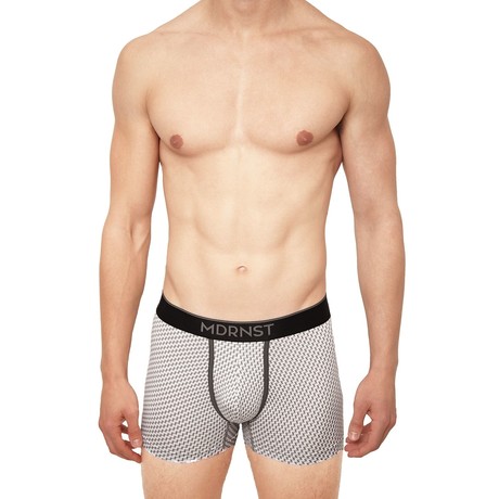 Pixel Boxer Brief // White (S)