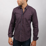 Arkea Button-Up Shirt // Bordeaux (S)