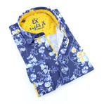 Blyth Button-Up Shirt // Navy (XL)