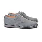 Perforated Casual Lace Up // Gray Nubak (US: 7)