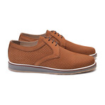 Perforated Casual Lace Up // Tan Nubak (US: 7.5)