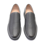 Perforated Leather Loafer // Gray (US: 10.5)