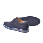 Perforated Casual Lace Up // Navy Nubak (US: 9.5)