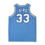 Larry Bird Autographed Indiana State University Jersey