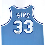 Larry Bird Autographed Indiana State University Jersey