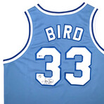 Larry Bird Autographed Indiana State University Jersey