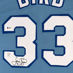 Larry Bird Autographed Indiana State University Jersey