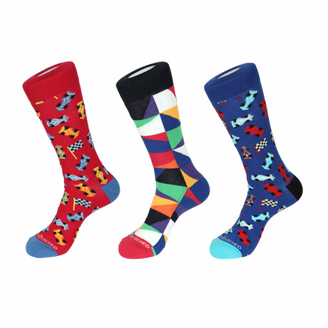 Alfonso Crew Socks // 3 Pack