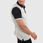 Jace Regular Fit Polo Shirt // Cream + Black (X-Large)
