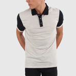 Jace Regular Fit Polo Shirt // Cream + Black (X-Large)