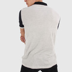 Jace Regular Fit Polo Shirt // Cream + Black (X-Large)