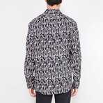 Lloyd Printed Button Up Shirt // Black (Large)