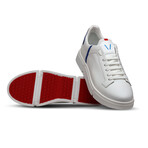 Matt Five Sneaker // White + Cobalt (Euro: 42)