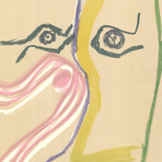 Pablo Picasso // Portrait of Rene Char (no text) // 1969 Lithograph