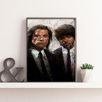 Pulp Fiction // Jules and Vincent (11"W x 17"H)