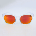 Smith // Unisex Founder Slim Sunglasses // Crystal + Matte Crystal