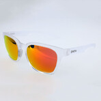 Smith // Unisex Founder Slim Sunglasses // Crystal + Matte Crystal
