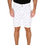 Anchor + Whale Shorts // White (36)