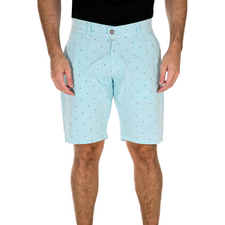 Tiny Dot + Boat Shorts // Turquoise (28)