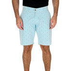 Tiny Dot + Boat Shorts // Turquoise (30)