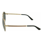 Men's Aviator Sunglasses // Gold + Gray