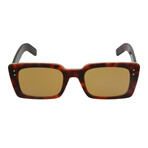 Men's Square Sunglasses // Havana + Brown