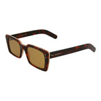 Men's Square Sunglasses // Havana + Brown