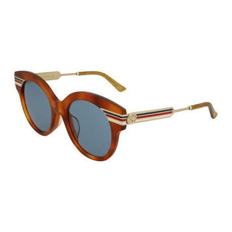 Women's Round Sunglasses // Shiny Blonde Havana + Endura Gold