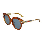 Women's Round Sunglasses // Shiny Blonde Havana + Endura Gold