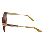 Women's Round Sunglasses // Shiny Blonde Havana + Endura Gold