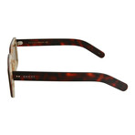 Men's Square Sunglasses // Havana + Brown