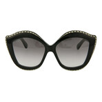 Women's Cat Eye Sunglasses V2 // Shiny Black