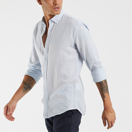 Tobias Button Down Shirt // Light Blue (S)