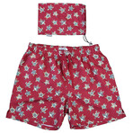 Sea Turtle Print Swim Suit // Red (M)