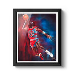 Michael Jordan // Goat Legacy // Art Print (16"H x 20"W)